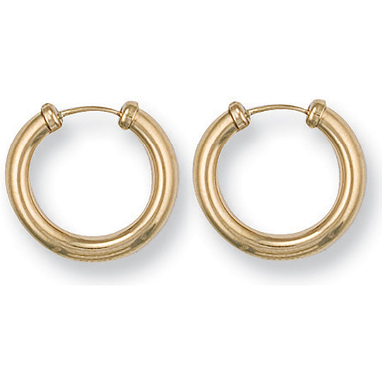 Yellow Gold 17.5mm Capped Sleepers