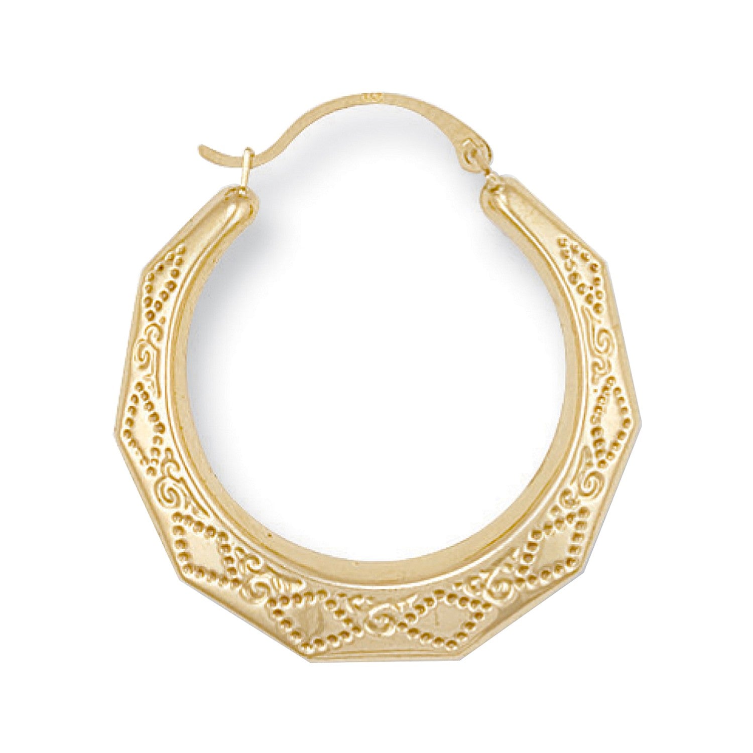 Yellow Gold D/C Creoles