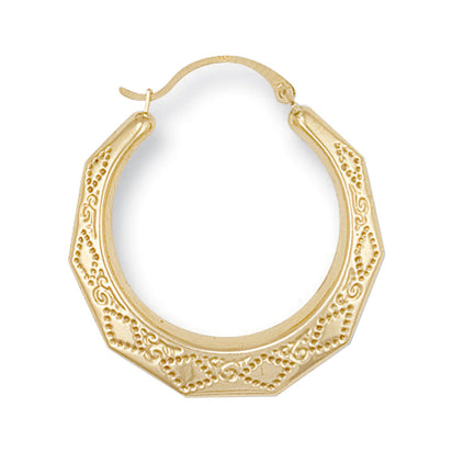 Yellow Gold D/C Creoles