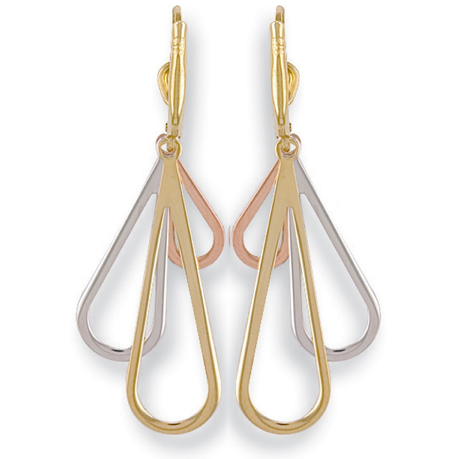 White Gold Yellow Gold & Rose Gold Fancy Drops