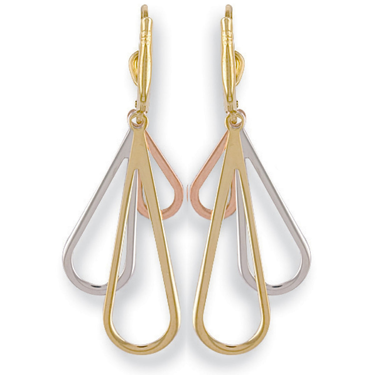 White Gold Yellow Gold &amp; Rose Gold Fancy Drops