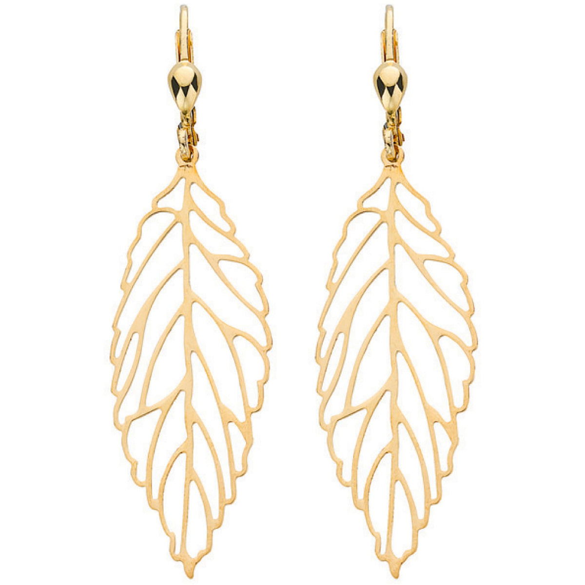 Yellow Gold Fancy Leaf Drops