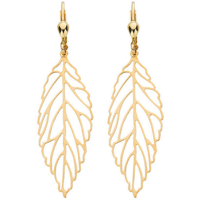 Yellow Gold Fancy Leaf Drops