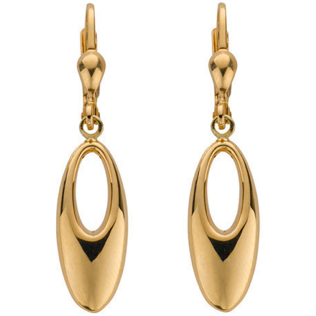 Yellow Gold Fancy Oval Drops