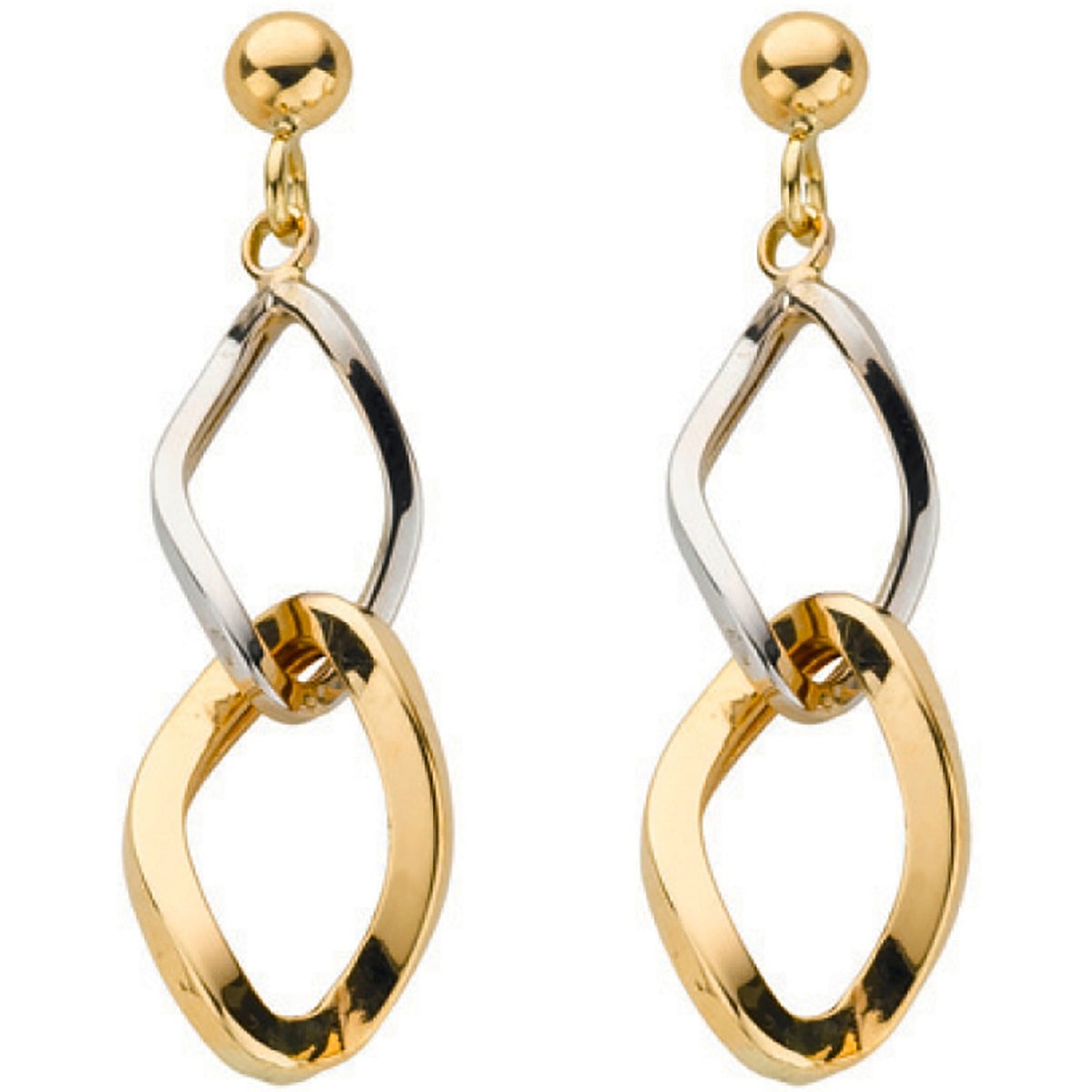 Yellow Gold &amp; White Gold Fancy Drops