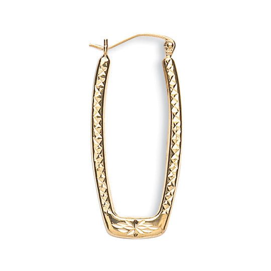 Yellow Gold D/C Creoles