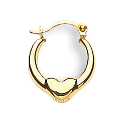 Yellow Gold Heart Creole