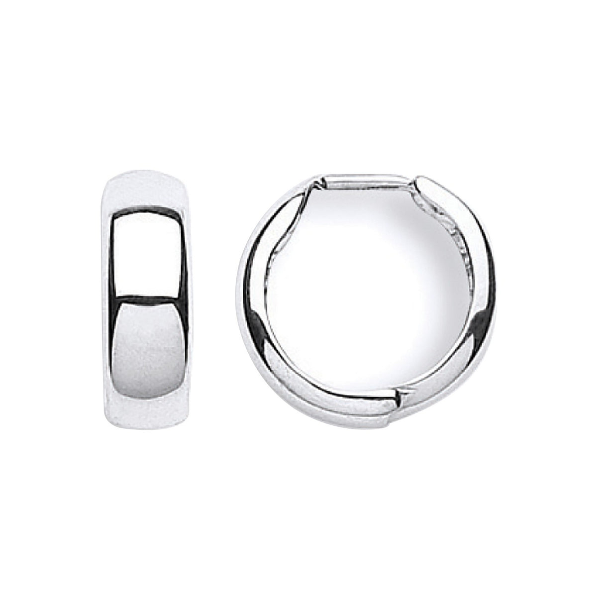 White Gold 16mm Hinged Huggies