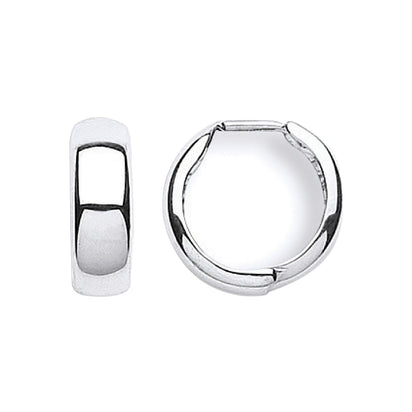 White Gold 16mm Hinged Huggies