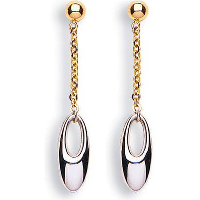 White Gold & Yellow Gold Fancy Drop