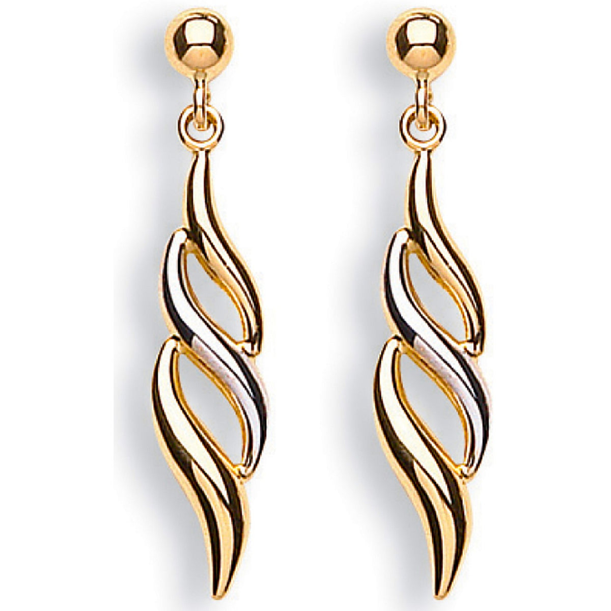 White Gold &amp; Yellow Gold Fancy Drops