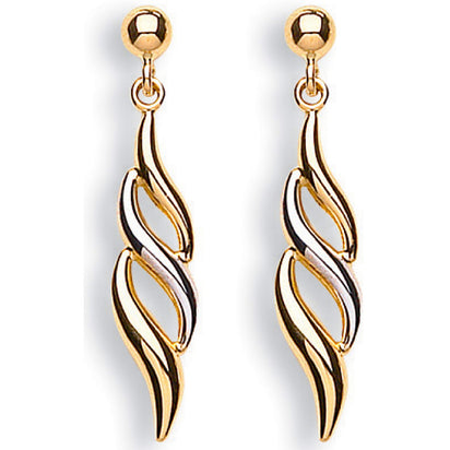 White Gold & Yellow Gold Fancy Drops