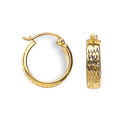 Yellow Gold D/C Creoles