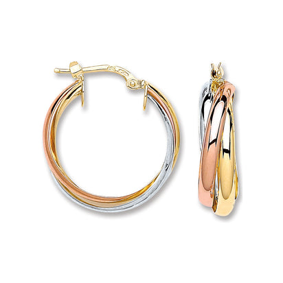 Yellow Gold & Rose Gold 17.6mm Russian Wedding Hoop