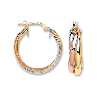 Yellow Gold & Rose Gold 22.8mm Russian Wedding Hoop