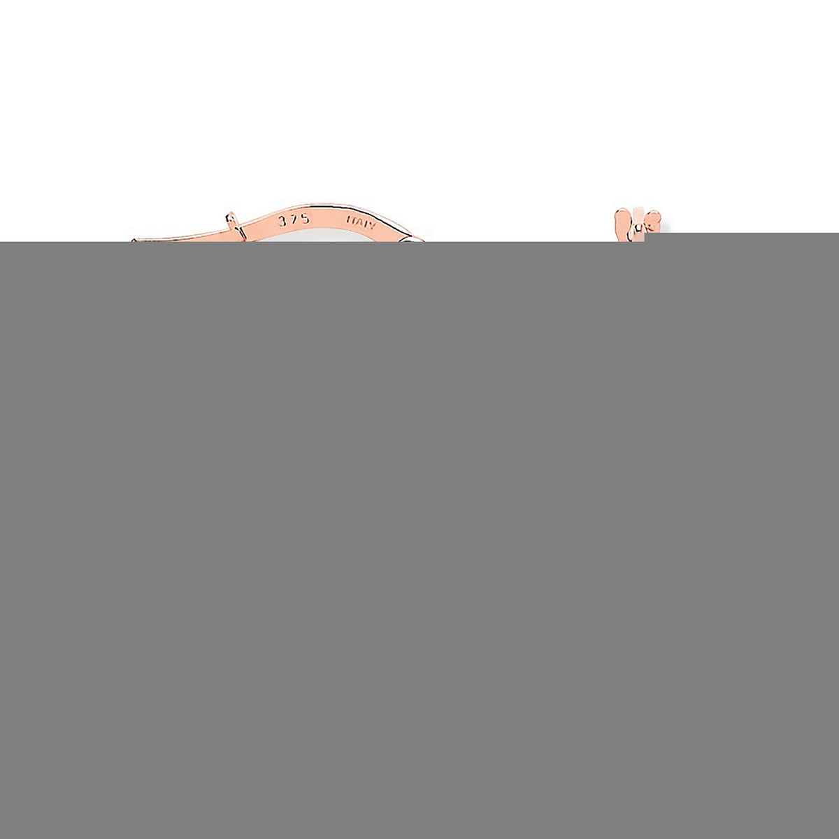 Rose Gold Moondust p/c Illusion 18.6mm Hoop Earrings