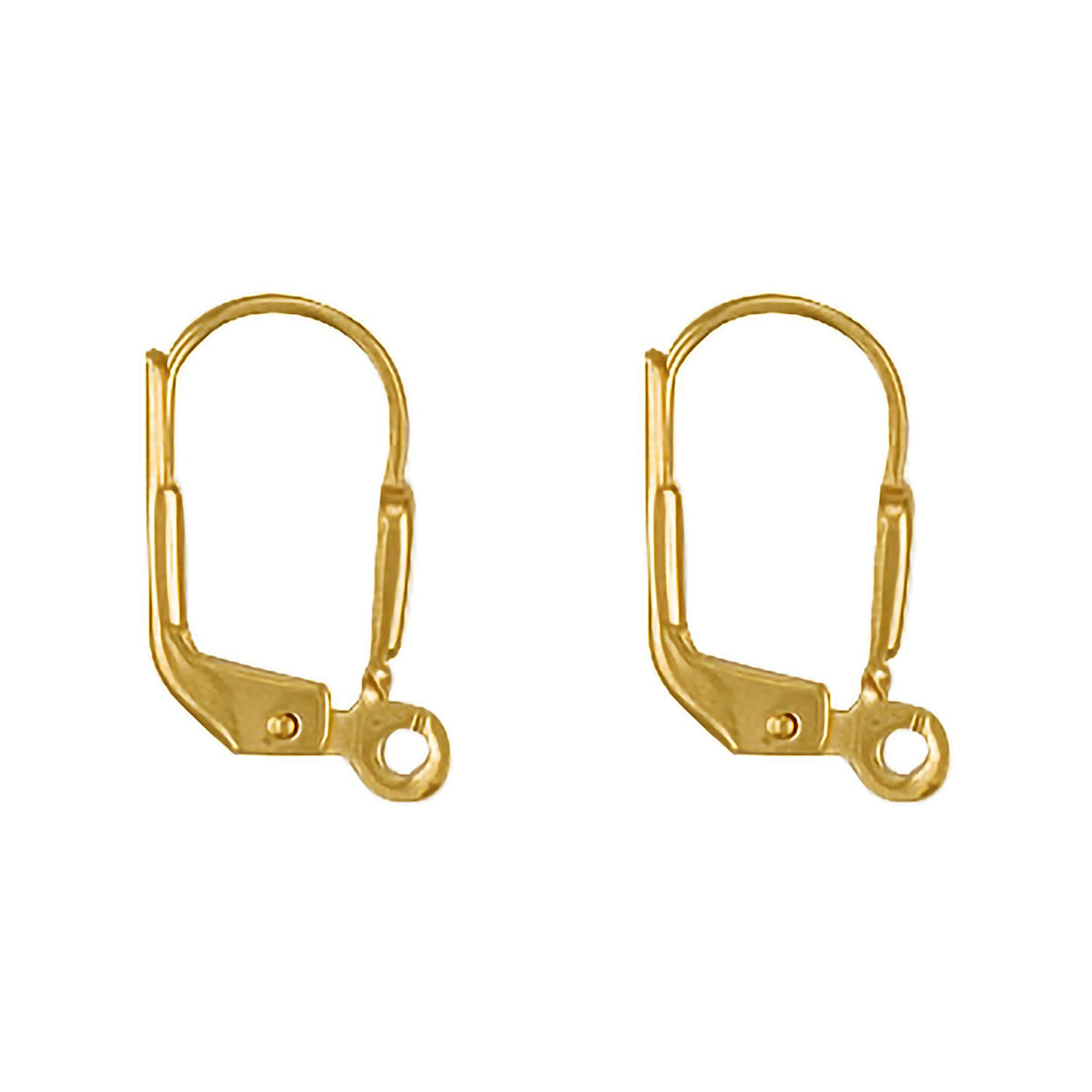 Yellow Gold Earring Wires (Pack of 2 pairs)