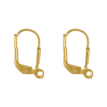 Yellow Gold Earring Wires (Pack of 2 pairs)