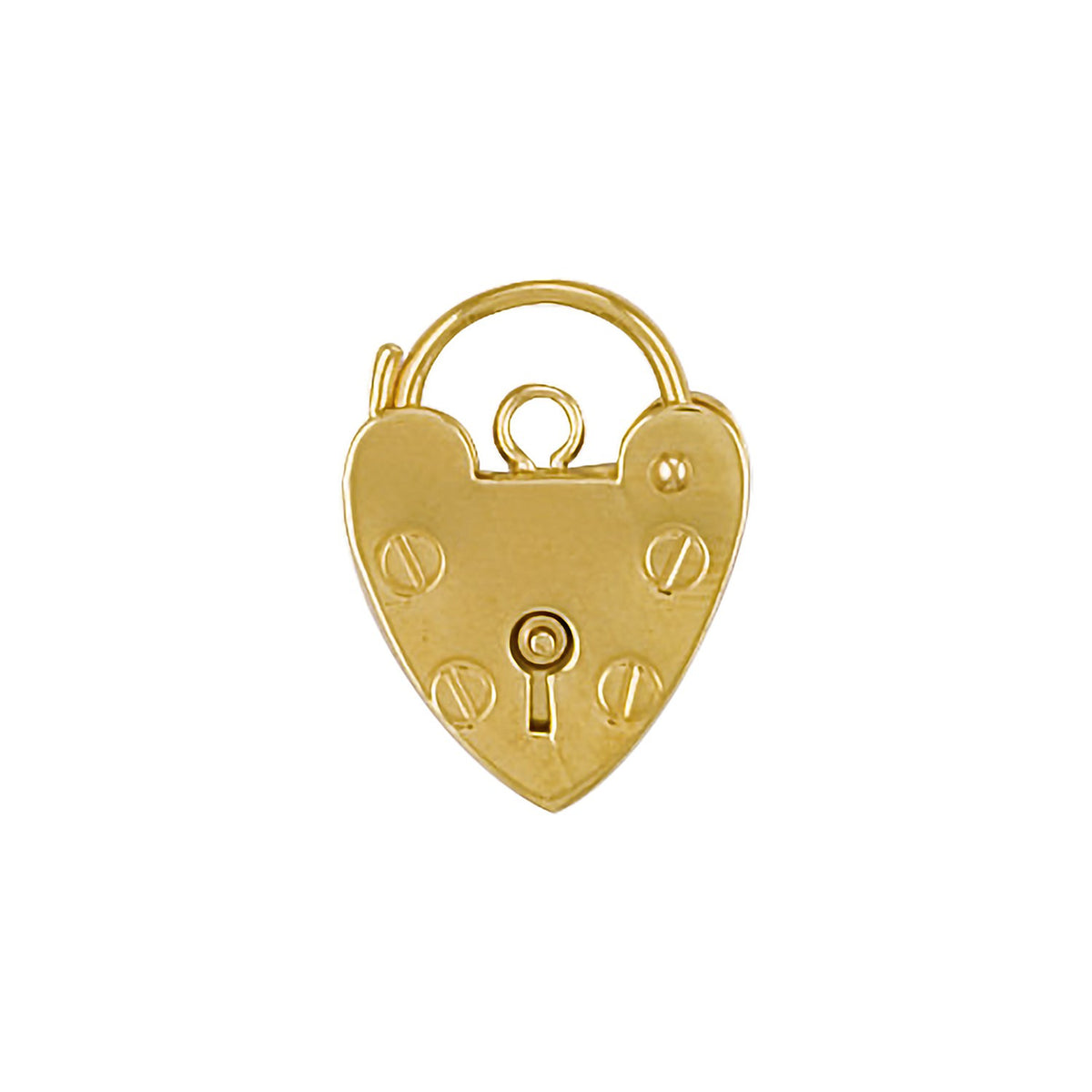 9ct Yellow Gold 13.5mm Padlock