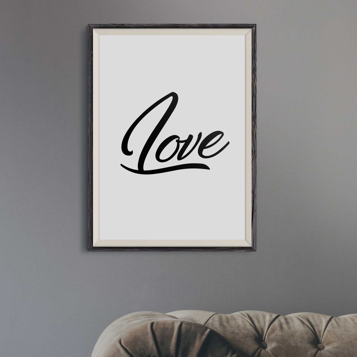 Love word wall art poster print