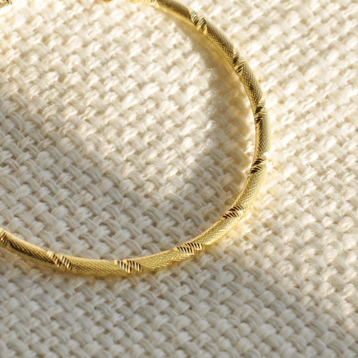 Gold hoop earrings