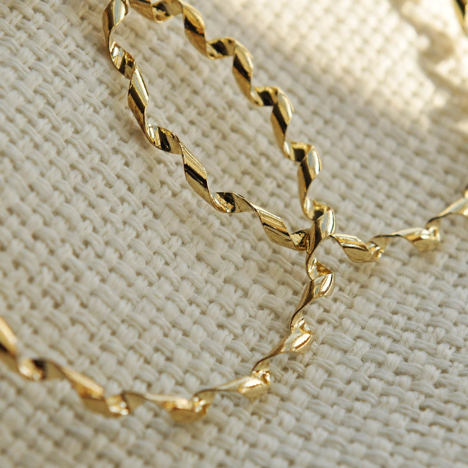 Chunky gold hoop earrings