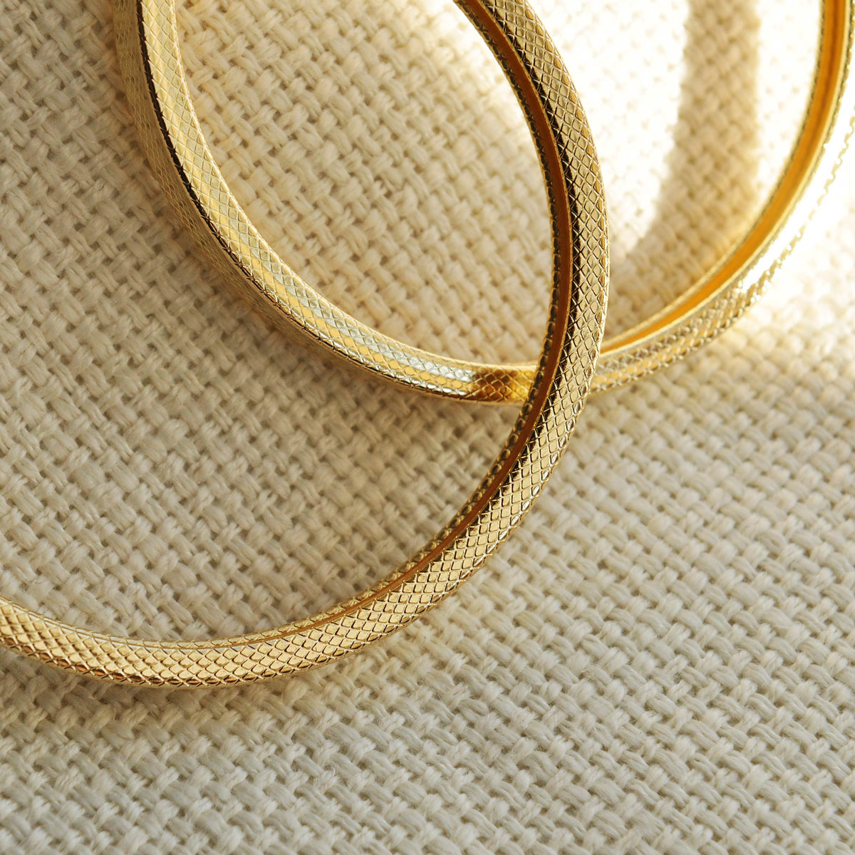 Gold hoop earrings