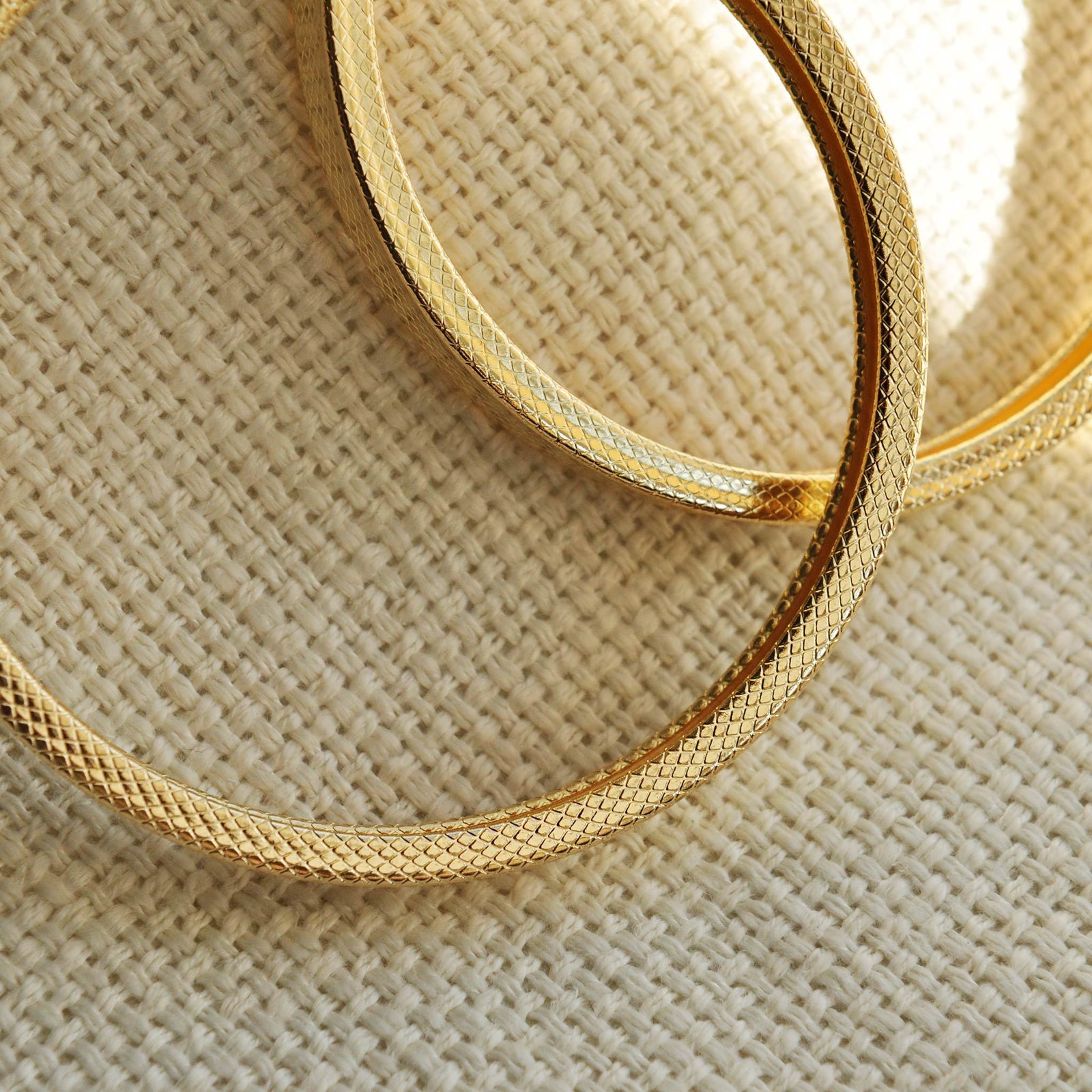 Gold hoop earrings