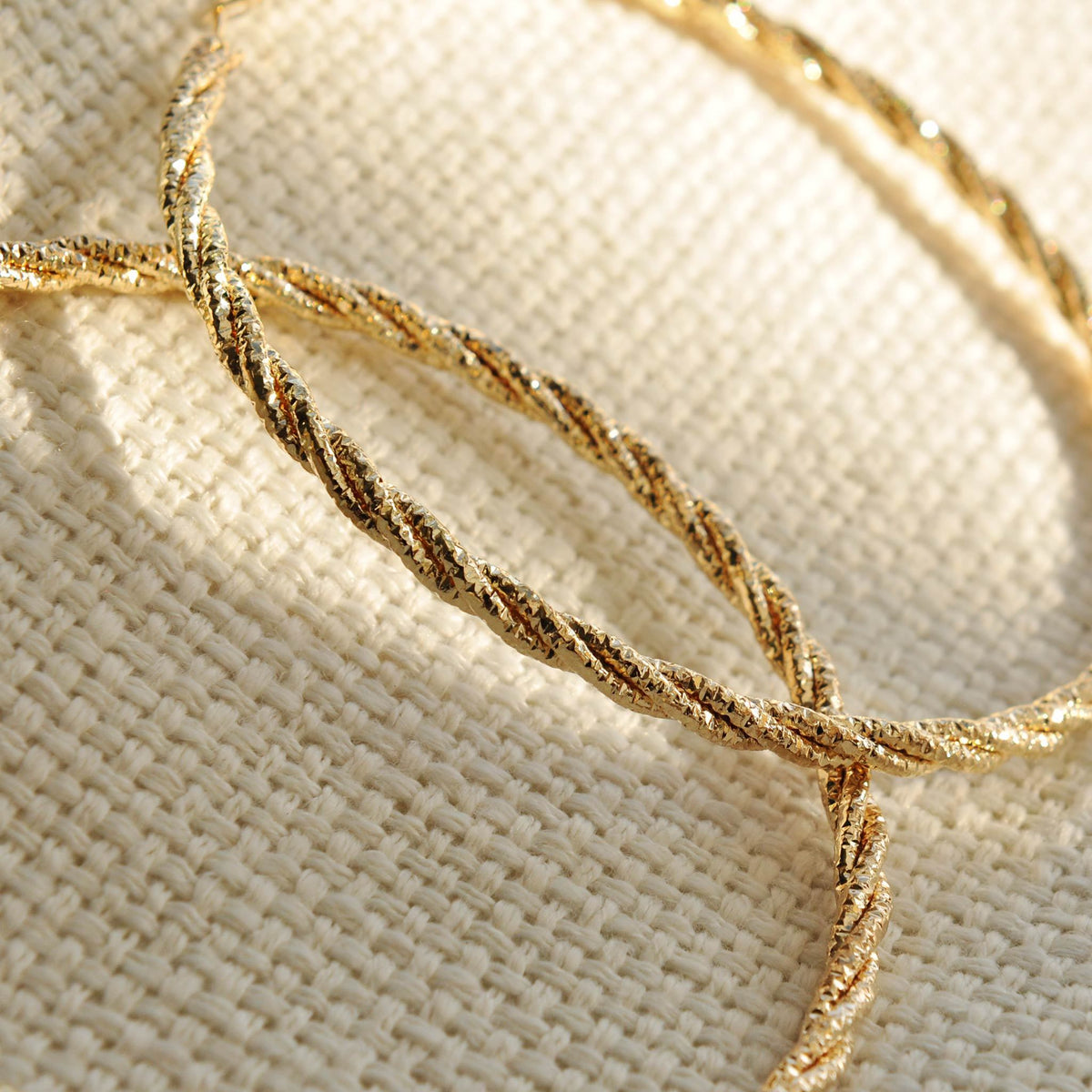 Demi gold hoop earrings