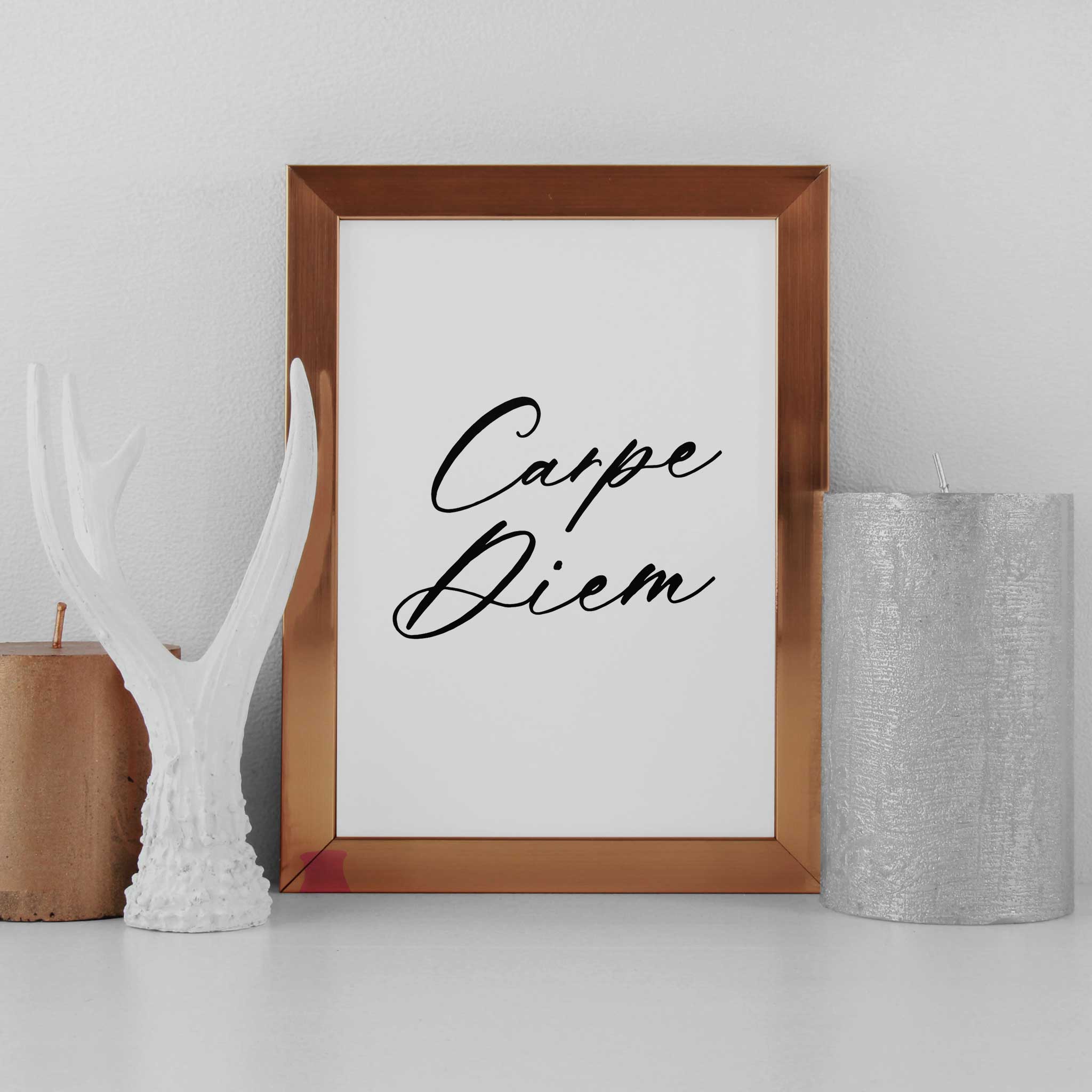 carpe diem wall art print poster