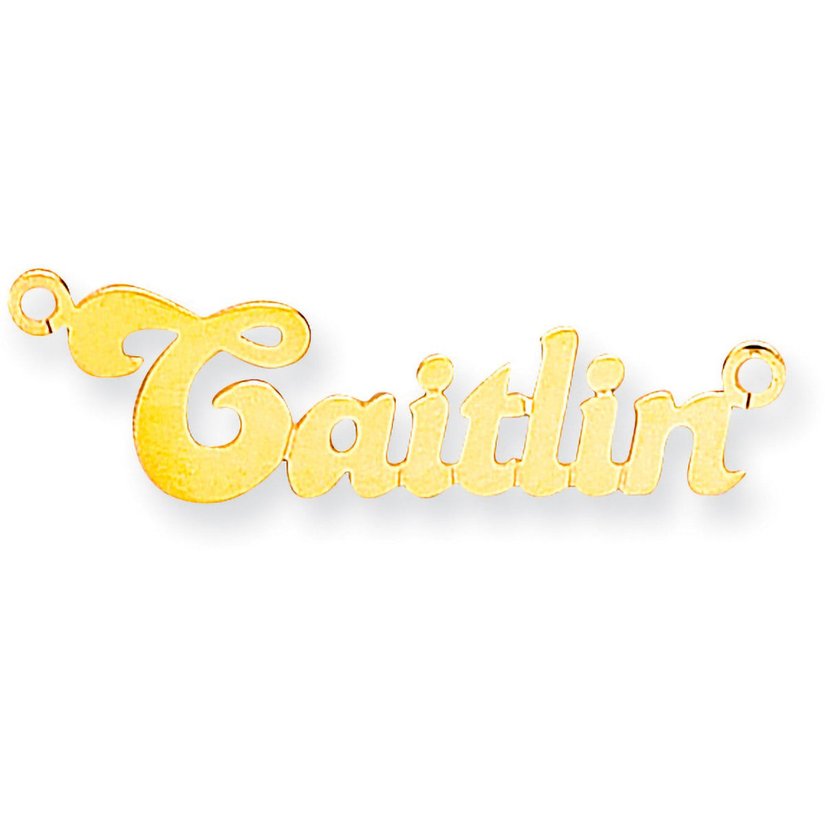 9ct Gold Small Banana Name Necklace