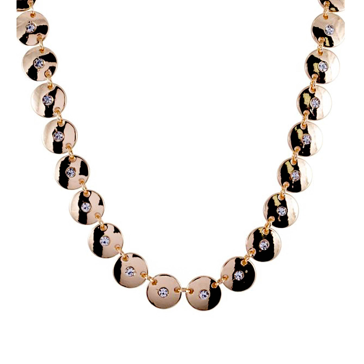 Irina Gold Button Necklace