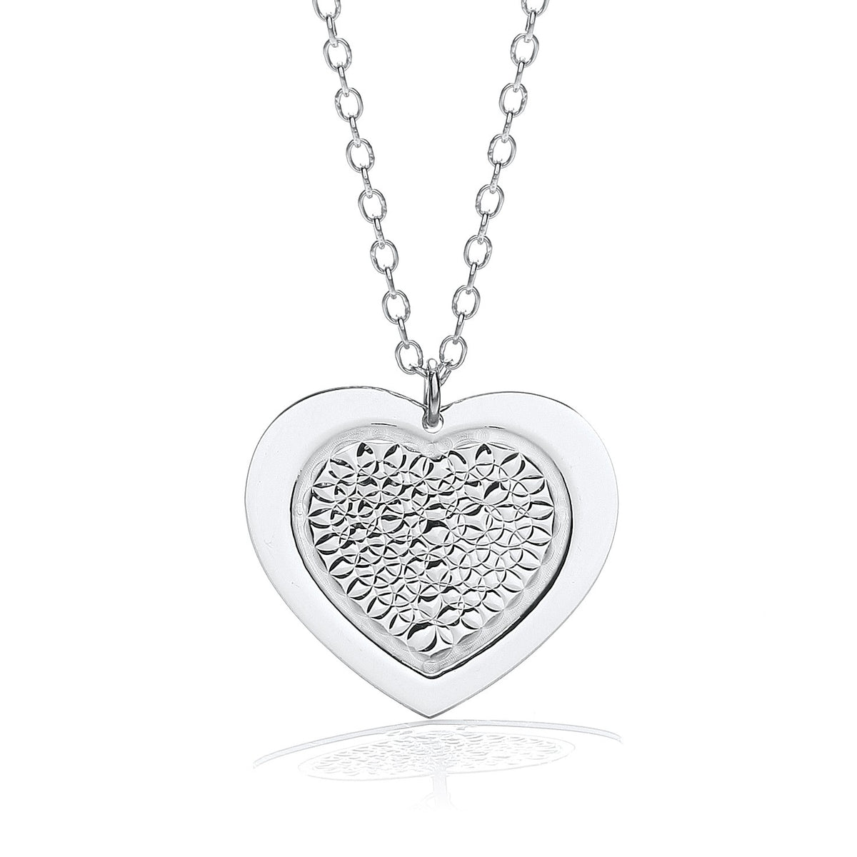 Heart Pendant with 18&quot; Necklace