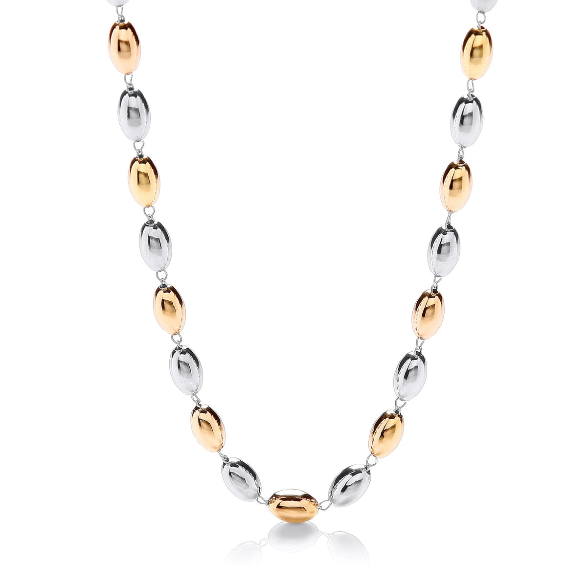 Fancy Two Color Bead Collarette 17&quot;