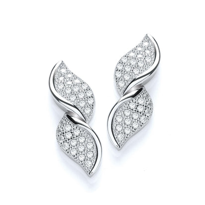 Micro Pave' Fancy Twist Stud