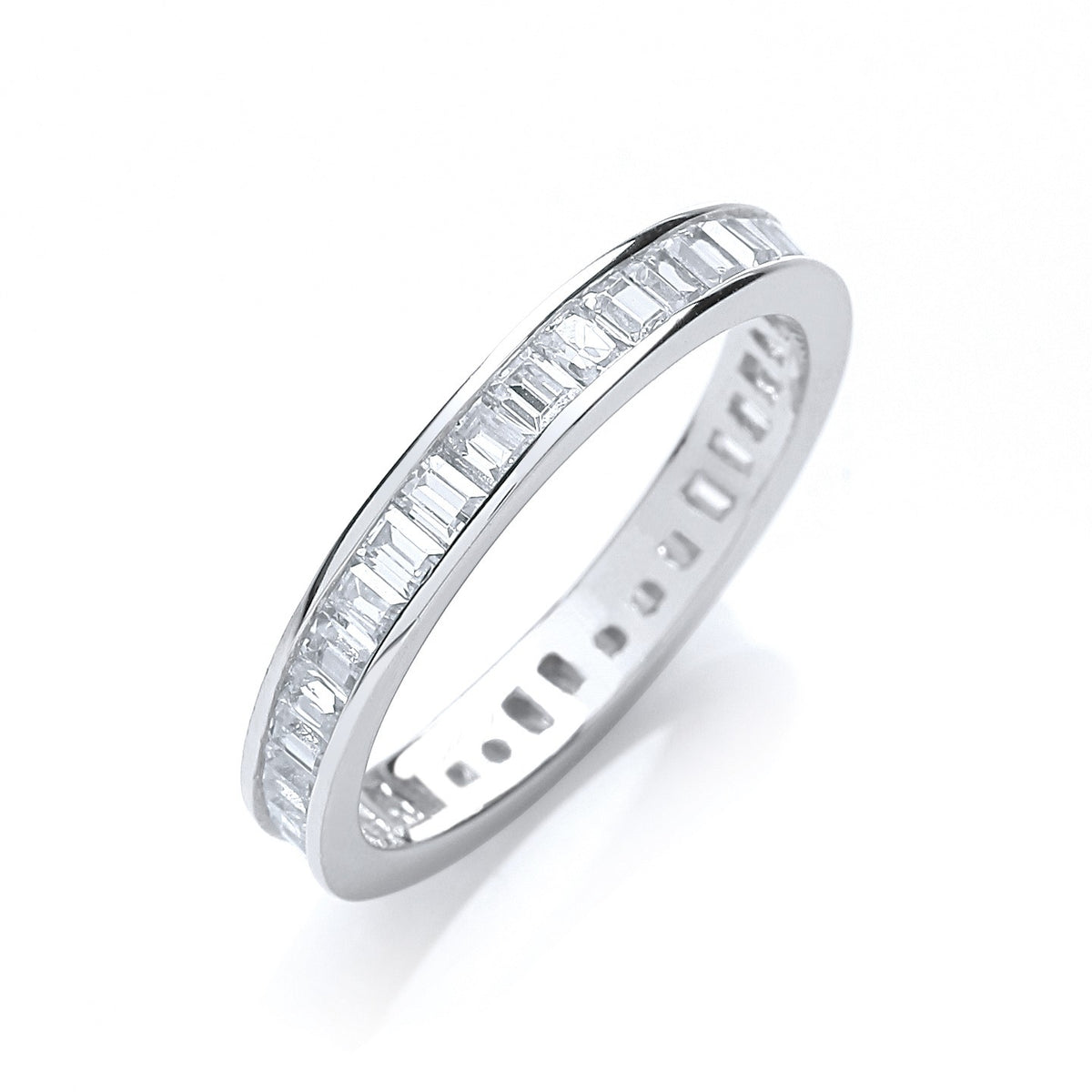 Full ET Baguettes Channel Set Cz Ring