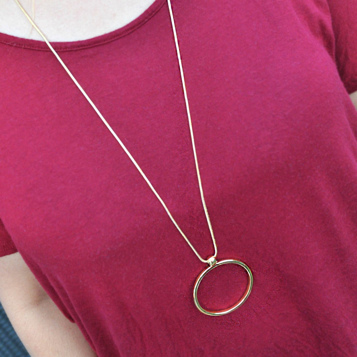 Julia Gold Circle Necklace
