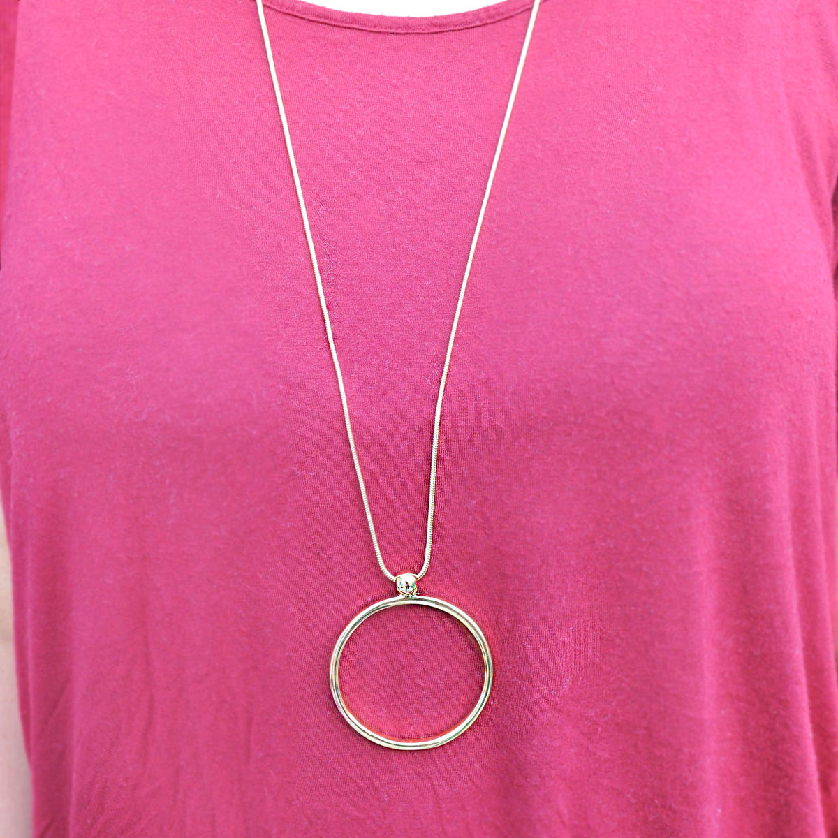 Julia Gold Circle Necklace