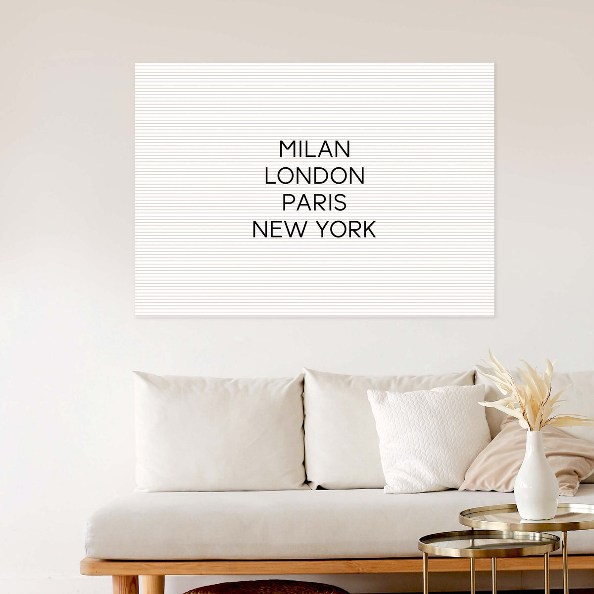 London, Paris, New York, Milan