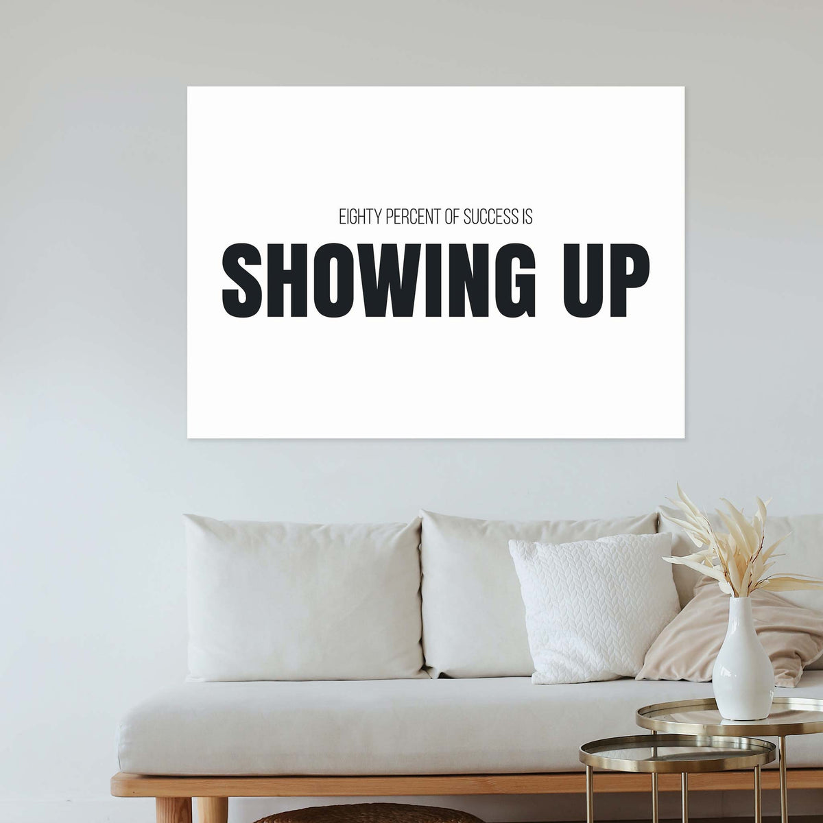 Eighty percent of success is showing up