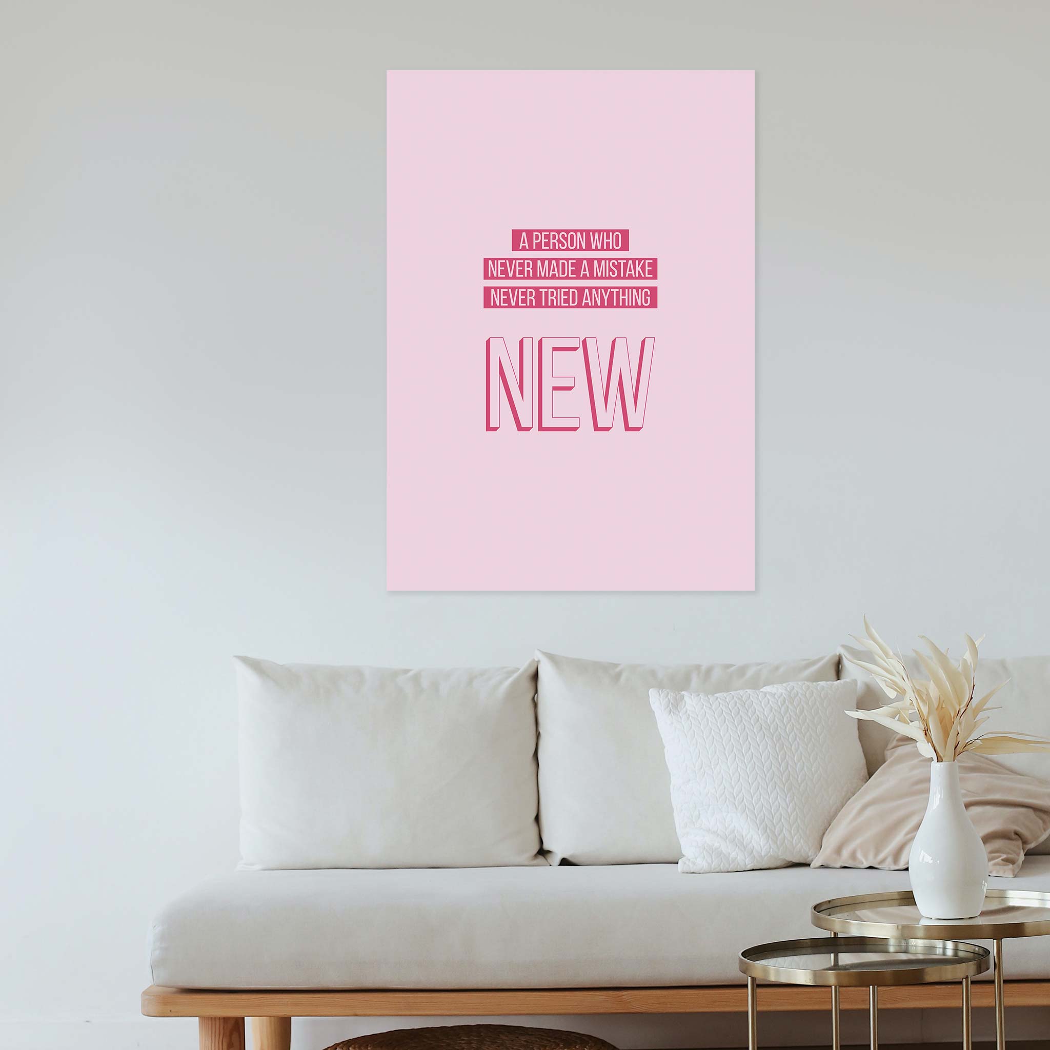 A person who never made a mistake never tried anything new