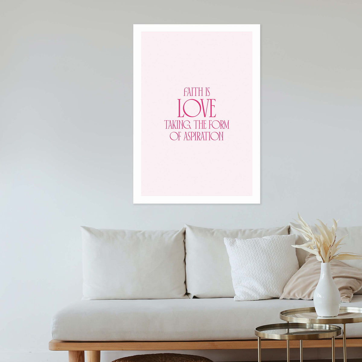 Faith is love taking the form of aspiration