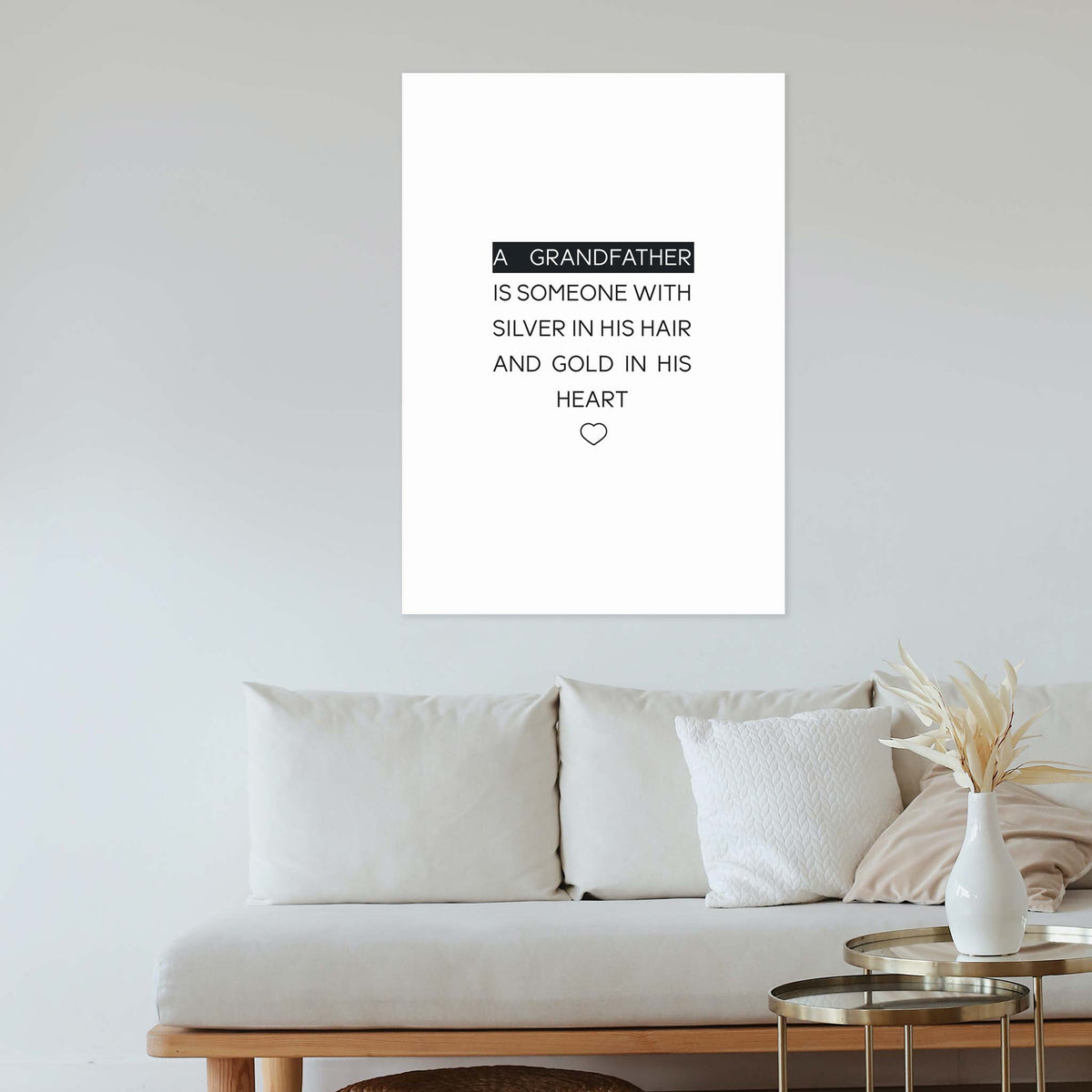 A grandfather is someone with silver in his hair and gold in his heart