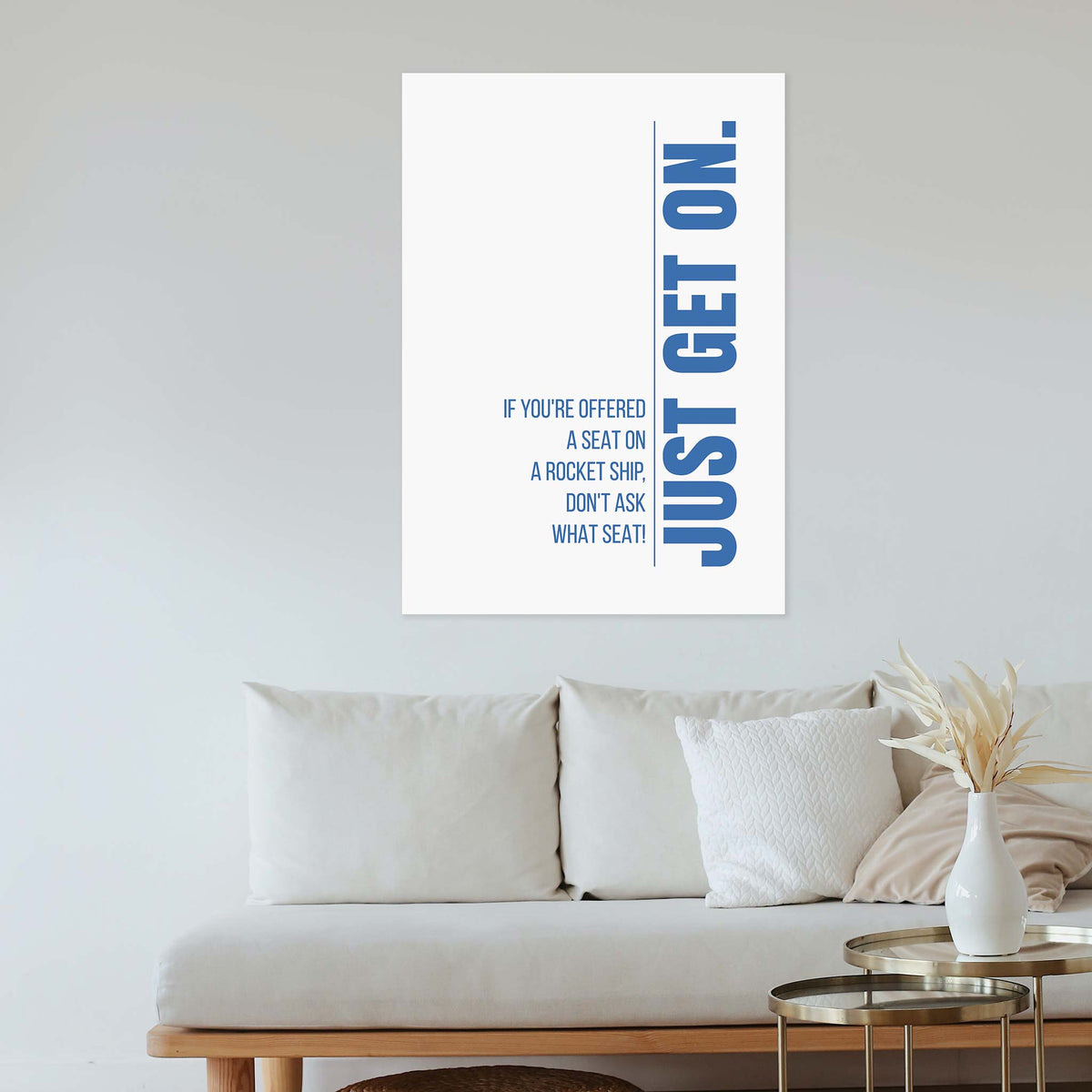 If you&#39;re offered a seat on a rocket ship, don&#39;t ask what seat! Just get on.