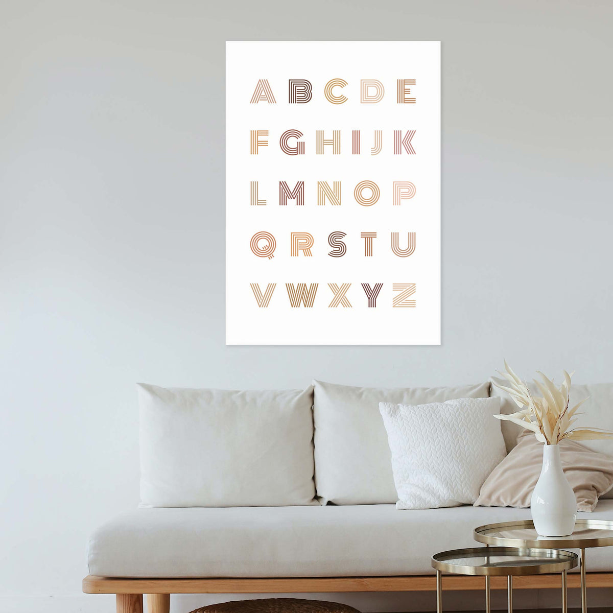 Letters A through to Z in clean large type face