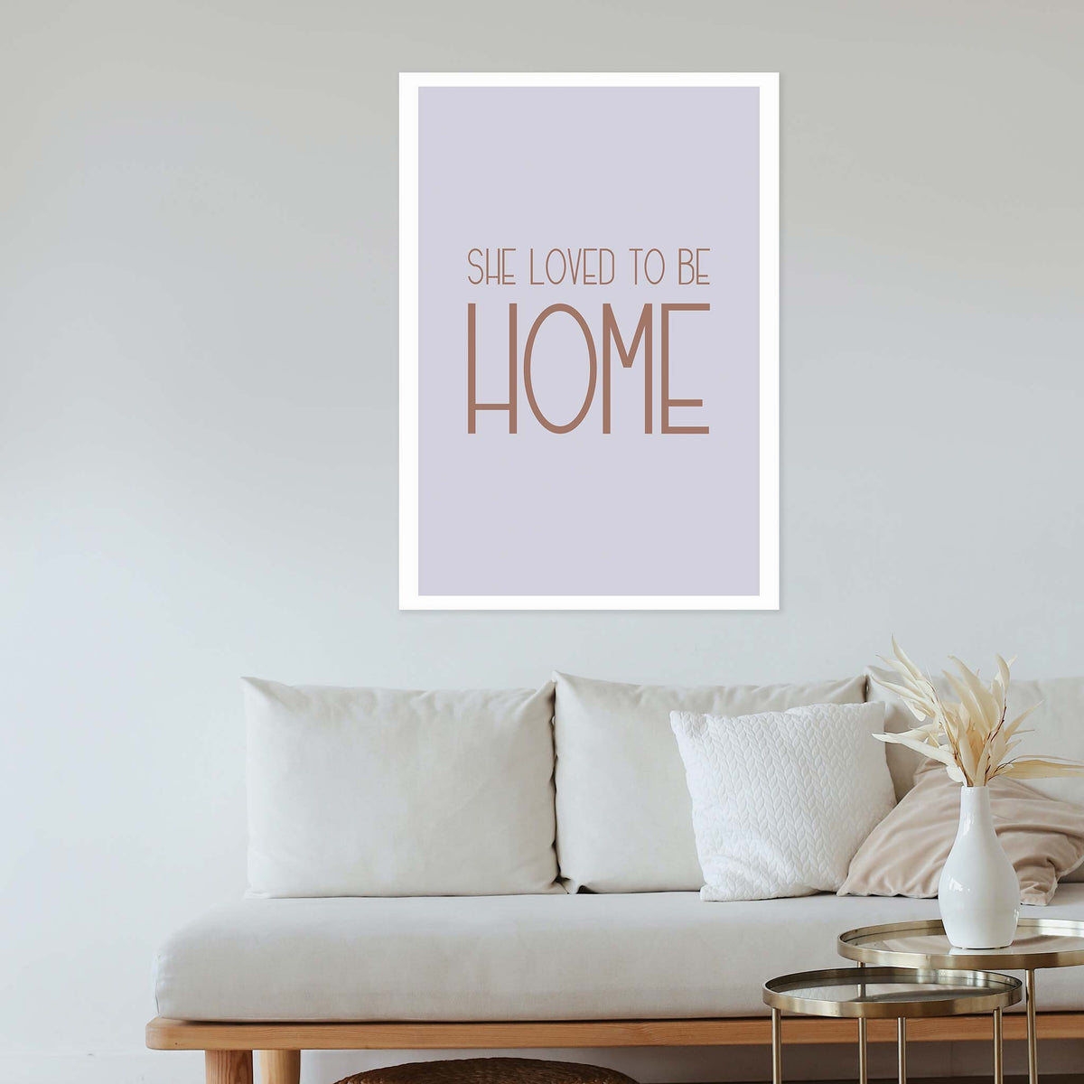 She loved to be home