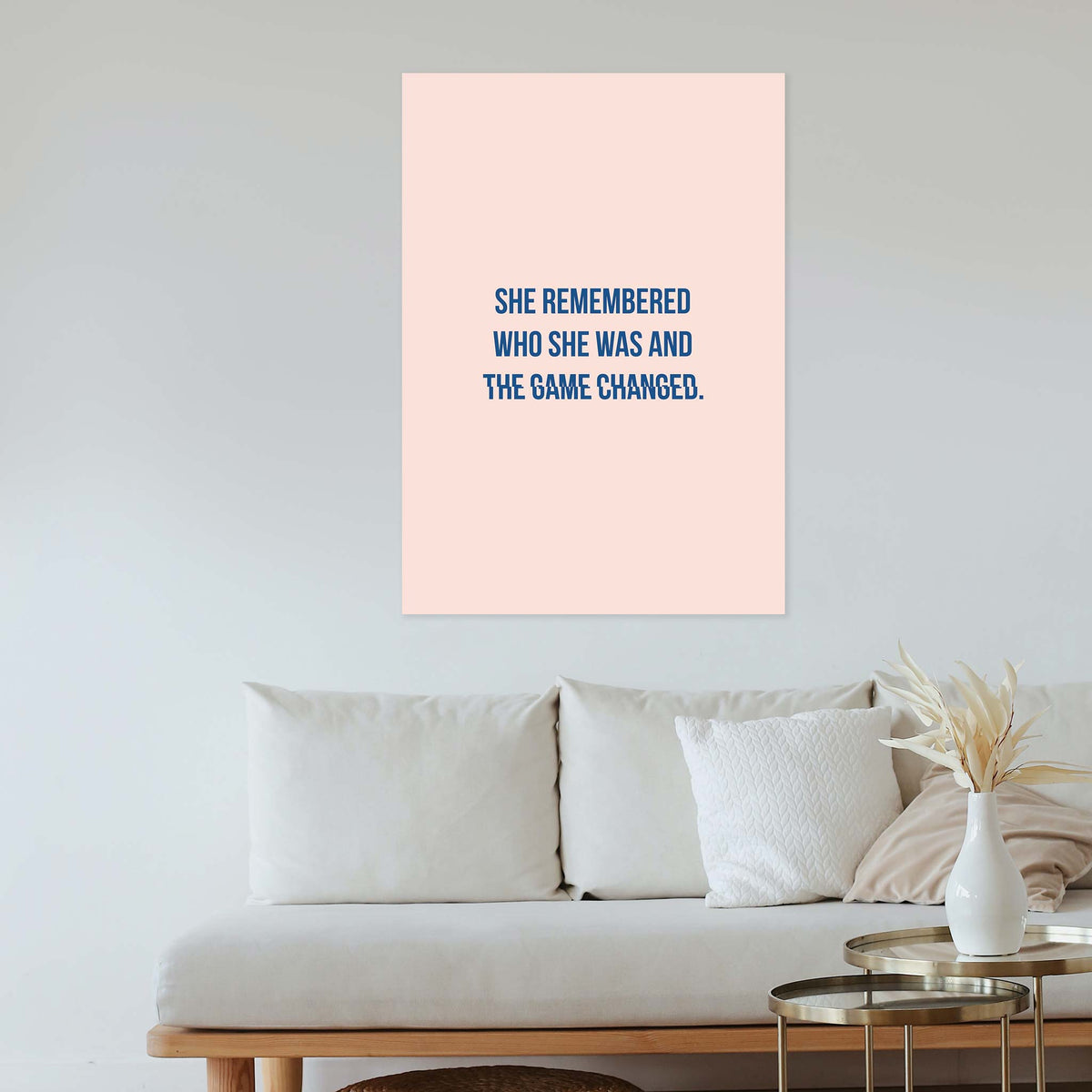 She remembered who she was and the game changed