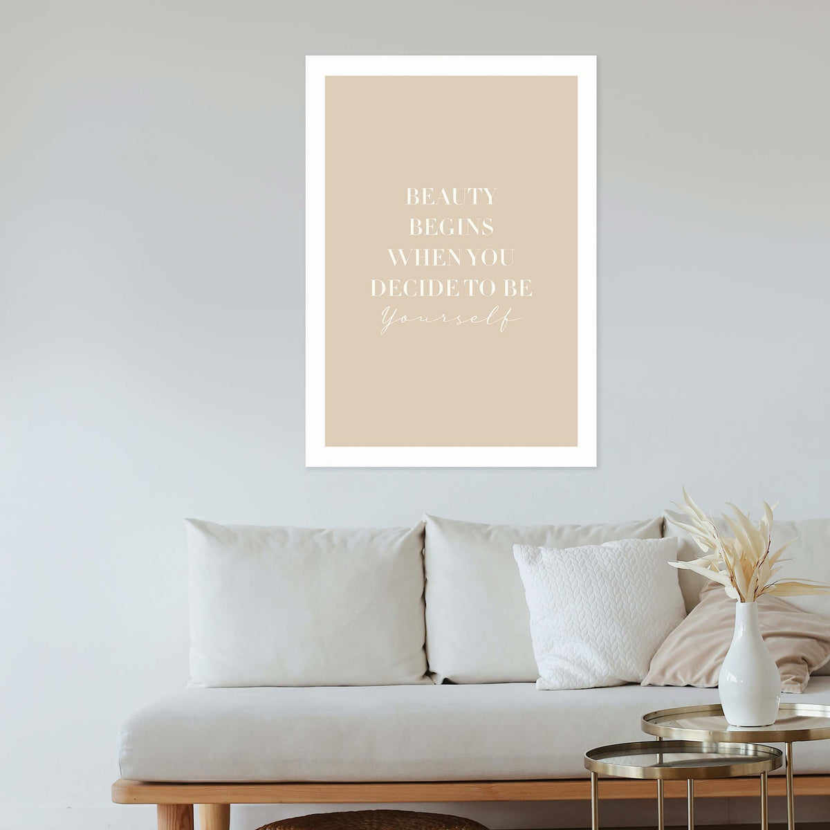 Beauty begins the moment you decide to be yourself