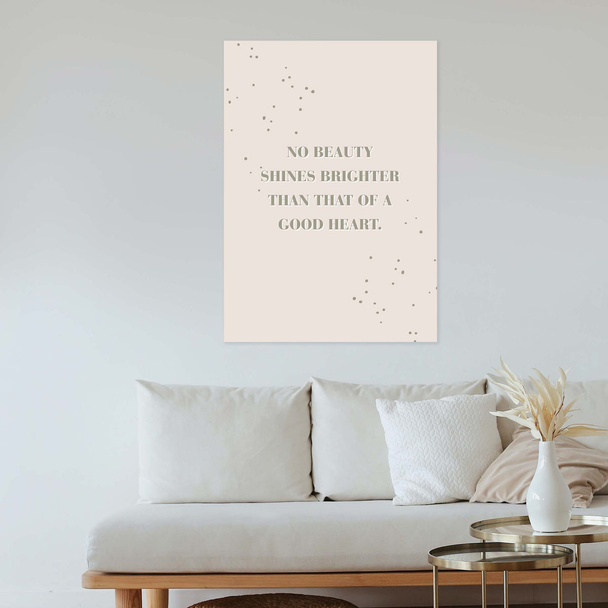 No beauty shines brighter that that of a good heart