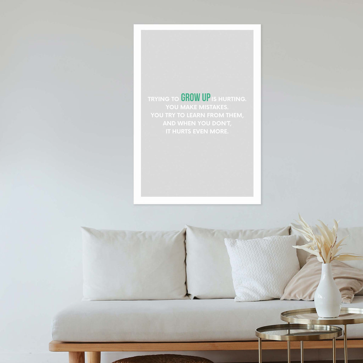 Trying to grow up is hurting. You make mistakes. You try to learn from them, and when you don’t, it hurts even more